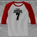 Raglan 3/4 Roundneck Shirt (Gray Body) Thumbnail