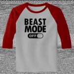 Raglan 3/4 Roundneck Shirt (Gray Body) Thumbnail