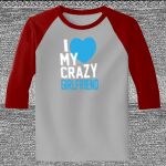 Raglan 3/4 Roundneck Shirt (Gray Body) Thumbnail