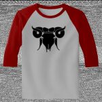 Raglan 3/4 Roundneck Shirt (Gray Body) Thumbnail