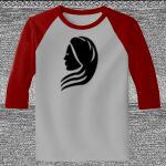 Raglan 3/4 Roundneck Shirt (Gray Body) Thumbnail