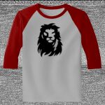 Raglan 3/4 Roundneck Shirt (Gray Body) Thumbnail