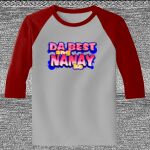 Raglan 3/4 Roundneck Shirt (Gray Body) Thumbnail