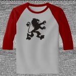 Raglan 3/4 Roundneck Shirt (Gray Body) Thumbnail