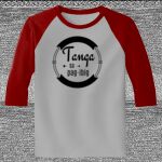Raglan 3/4 Roundneck Shirt (Gray Body) Thumbnail