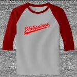 Raglan 3/4 Roundneck Shirt (Gray Body) Thumbnail