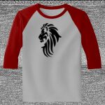 Raglan 3/4 Roundneck Shirt (Gray Body) Thumbnail