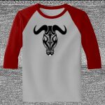 Raglan 3/4 Roundneck Shirt (Gray Body) Thumbnail