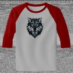 Raglan 3/4 Roundneck Shirt (Gray Body) Thumbnail