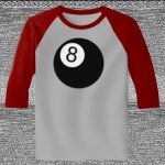 Raglan 3/4 Roundneck Shirt (Gray Body) Thumbnail