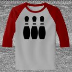 Raglan 3/4 Roundneck Shirt (Gray Body) Thumbnail