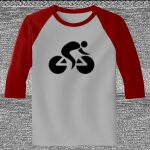 Raglan 3/4 Roundneck Shirt (Gray Body) Thumbnail