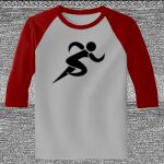 Raglan 3/4 Roundneck Shirt (Gray Body) Thumbnail