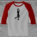 Raglan 3/4 Roundneck Shirt (Gray Body) Thumbnail