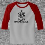 Raglan 3/4 Roundneck Shirt (Gray Body) Thumbnail