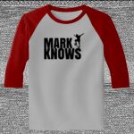 Raglan 3/4 Roundneck Shirt (Gray Body) Thumbnail