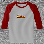 Raglan 3/4 Roundneck Shirt (Gray Body) Thumbnail