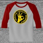 Raglan 3/4 Roundneck Shirt (Gray Body) Thumbnail