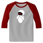 Raglan 3/4 Roundneck Shirt (Gray Body) Thumbnail