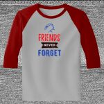 Raglan 3/4 Roundneck Shirt (Gray Body) Thumbnail