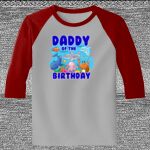 Raglan 3/4 Roundneck Shirt (Gray Body) Thumbnail