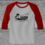 Raglan 3/4 Roundneck Shirt (Gray Body) Thumbnail