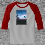 Raglan 3/4 Roundneck Shirt (Gray Body) Thumbnail