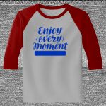 Raglan 3/4 Roundneck Shirt (Gray Body) Thumbnail