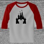 Raglan 3/4 Roundneck Shirt (Gray Body) Thumbnail