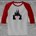 Raglan 3/4 Roundneck Shirt (Gray Body) Thumbnail