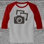 Raglan 3/4 Roundneck Shirt (Gray Body) Thumbnail