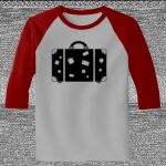 Raglan 3/4 Roundneck Shirt (Gray Body) Thumbnail