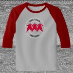 Raglan 3/4 Roundneck Shirt (Gray Body) Thumbnail