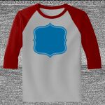 Raglan 3/4 Roundneck Shirt (Gray Body) Thumbnail