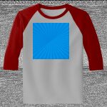 Raglan 3/4 Roundneck Shirt (Gray Body) Thumbnail