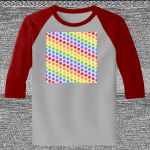 Raglan 3/4 Roundneck Shirt (Gray Body) Thumbnail