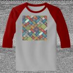 Raglan 3/4 Roundneck Shirt (Gray Body) Thumbnail