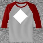 Raglan 3/4 Roundneck Shirt (Gray Body) Thumbnail