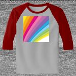 Raglan 3/4 Roundneck Shirt (Gray Body) Thumbnail