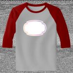 Raglan 3/4 Roundneck Shirt (Gray Body) Thumbnail