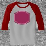 Raglan 3/4 Roundneck Shirt (Gray Body) Thumbnail