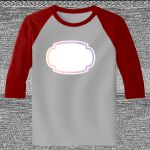 Raglan 3/4 Roundneck Shirt (Gray Body) Thumbnail