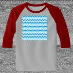 Raglan 3/4 Roundneck Shirt (Gray Body) Thumbnail