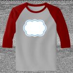 Raglan 3/4 Roundneck Shirt (Gray Body) Thumbnail