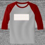 Raglan 3/4 Roundneck Shirt (Gray Body) Thumbnail