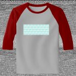 Raglan 3/4 Roundneck Shirt (Gray Body) Thumbnail