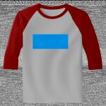 Raglan 3/4 Roundneck Shirt (Gray Body) Thumbnail