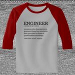 Raglan 3/4 Roundneck Shirt (Gray Body) Thumbnail