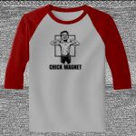 Raglan 3/4 Roundneck Shirt (Gray Body) Thumbnail