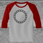 Raglan 3/4 Roundneck Shirt (Gray Body) Thumbnail